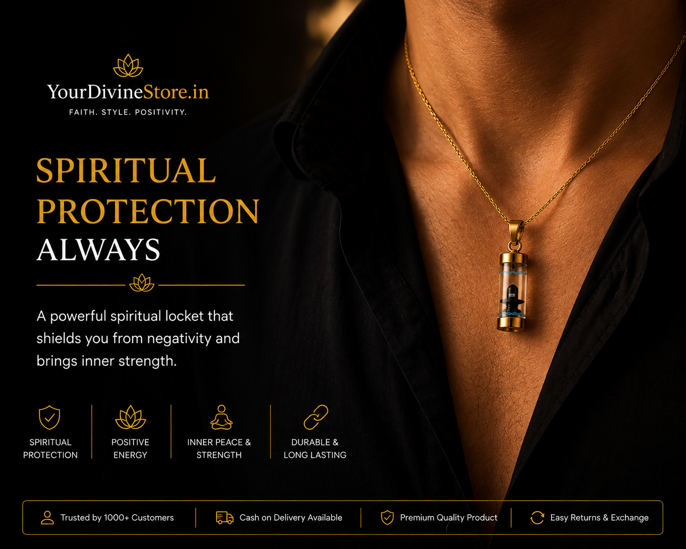 Divine Shiva Locket – Sacred Protection Pendant